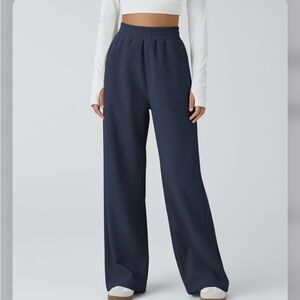 Halara High Waisted Pocket Straight Leg Mop Corduroy Casual Pants